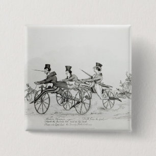 Moderne Olympische Spelen", c.1820 Vierkante Button 5,1 Cm
