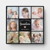 Moderne oma 8 fotocollage zwart-wit fotoplaat (Voorkant)