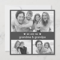 Moderne Oma en Opa Dag Zwart en Wit Foto