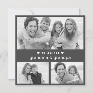 Moderne Oma en Opa Dag Zwart en Wit Foto