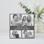 Moderne Oma- en Opa-dag Zwart-wit Foto (Staand voorkant)