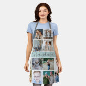 Moderne Oma Foto Collage All Over Print Schort (Gedragen)