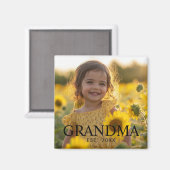 Moderne Oma Foto Magneet (Voorkant / Achterkant)