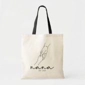 Moderne oma gevestigde grootmoeder tote bag (Voorkant)