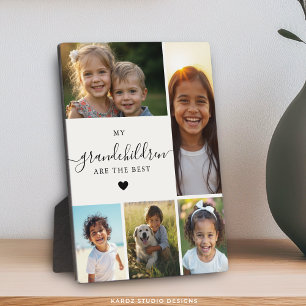 Moderne oma kleinkinderen fotocollage fotoplaat