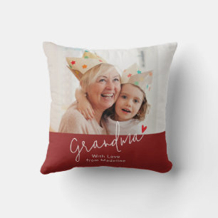 Moderne Oma Script Foto Kerstcadeau Kussen