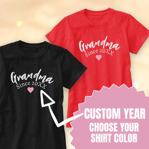 Moderne oma sinds aangepast jaar Nieuwe oma T-shirt