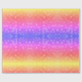 Moderne ombre gradiënt bokeh kerstverlichting leuk cadeaupapier (Vlak)