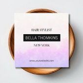 Moderne Ombre lila Vierkante Visitekaartje