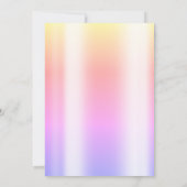 Moderne Ombre Neon Ballon Sweet 16 Kaart (Achterkant)