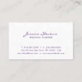 Moderne Ombre Watercolor Script Visitekaartje (Achterkant)