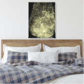 Moderne Omgekeerde Lus Vingerafdruk Canvas Afdruk (Insitu (Slaapkamer))