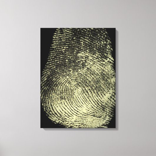Moderne Omgekeerde Lus Vingerafdruk Canvas Afdruk (Voorkant)