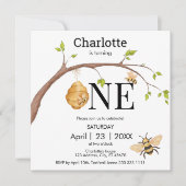 Moderne omschakeling van één zwarte gele bijen kaart (Voorkant)