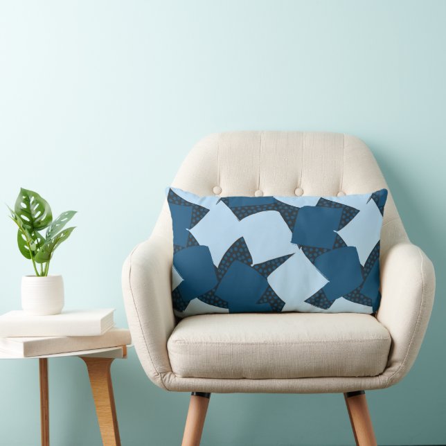 Moderne Ondersteuning: Abstracte Geometrische Midd Kussen (Stoel)