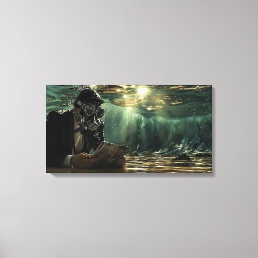 Moderne onderwater nieuws canvas afdruk (Voorkant)