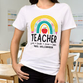 Moderne Onderwijzer Regenboog  Tri-Blend Shirt