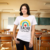 Moderne Onderwijzer Regenboog  Tri-Blend Shirt