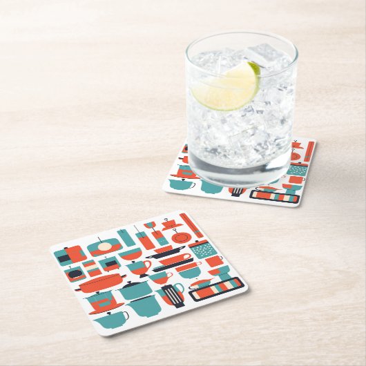 Moderne Onderzetters uit het midden van de eeuw (Insitu)