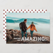 Moderne, ongelofelijke reis, met volledige openbar feestdagenkaart (Voorkant / Achterkant)