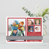 Moderne online videokaart voor aangepaste feestdag feestdagenkaart (Staand voorkant)