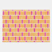 Moderne Onregelmatige Rechthoeken Verpakkende Docu Inpakpapier Vel (Voorkant 3)