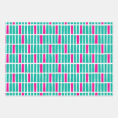 Moderne Onregelmatige Rechthoeken Verpakkende Docu Inpakpapier Vel (Voorkant)