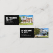 Moderne onroerend goed huis foto professionele mak mini visitekaartje (Voorkant / Achterkant)