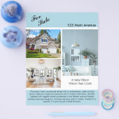 Moderne onroerend goed notering 2-zijdige flyer (Enkel)