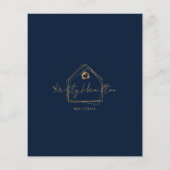 moderne onroerend goed professionele makelaar QR-c Flyer (Achterkant)