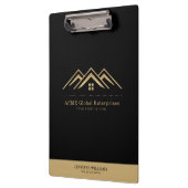 Moderne onroerend goed promotionele makelaar Logo Klembord (Links)