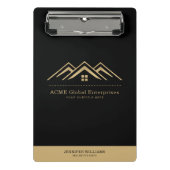 Moderne onroerend goed promotionele makelaar Logo Mini Klembord (Voorkant)