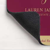 Moderne onroerend goed promotionele makelaar Logo Muismat (Hoek)