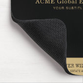 Moderne onroerend goed promotionele makelaar Logo Muismat (Hoek)