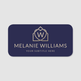 Moderne onroerend goed promotionele makelaar Logo Naamplaatje