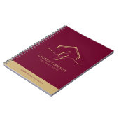 Moderne onroerend goed promotionele makelaar Logo Notitieboek (Linkerzijde)