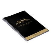 Moderne onroerend goed promotionele makelaar Logo Notitieboek (Rechterzijde)