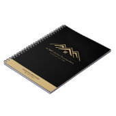 Moderne onroerend goed promotionele makelaar Logo Notitieboek (Linkerzijde)