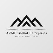 Moderne onroerend goed promotionele makelaar Logo Raamsticker (Vel)