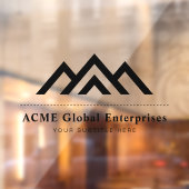 Moderne onroerend goed promotionele makelaar Logo Raamsticker (Vel 2)