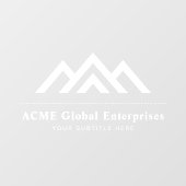 Moderne onroerend goed promotionele makelaar Logo Raamsticker (Vel)