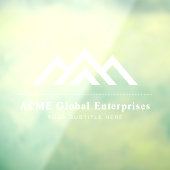 Moderne onroerend goed promotionele makelaar Logo Raamsticker (Vel 3)