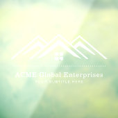 Moderne onroerend goed promotionele makelaar Logo Raamsticker (Vel 3)