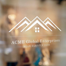 Moderne onroerend goed promotionele makelaar Logo