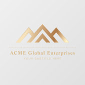 Moderne onroerend goed promotionele makelaar Logo Raamsticker (Vel)