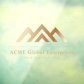 Moderne onroerend goed promotionele makelaar Logo Raamsticker (Vel 3)