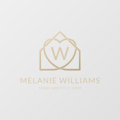 Moderne onroerend goed promotionele makelaar Logo Raamsticker (Vel)