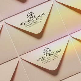 Moderne onroerend goed promotionele makelaar Logo Rubberstempel