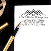 Moderne onroerend goed promotionele makelaar Logo Rubberstempel