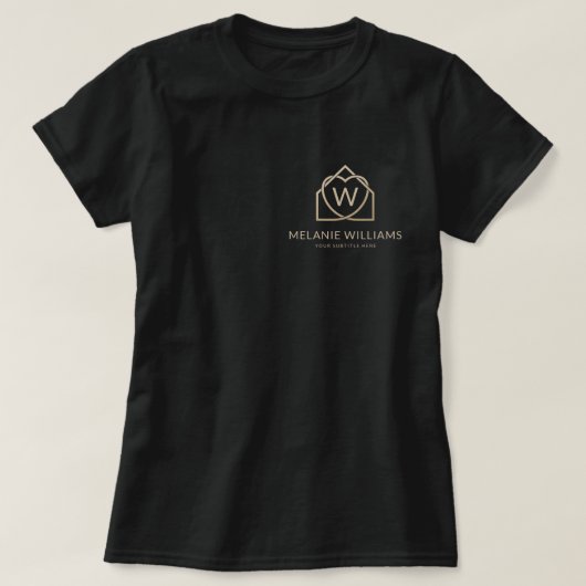 Moderne onroerend goed promotionele makelaar Logo T-shirt (Design voorkant)